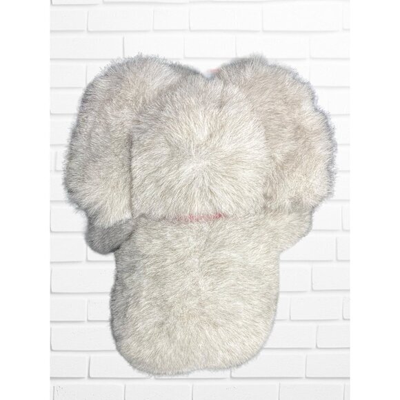 Vintage 90's Gray Elephant Plush With Red Bow Cozy Soft Stuffed Animal - Picture 7 of 9